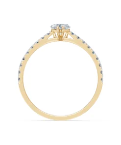 Solitaire Eternity Ring, 0.3 ct — 101-10191(0.30)HRT - Image 5