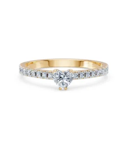 Solitaire Eternity Ring, 0.3 ct — 101-10191(0.30)HRT - Image 6