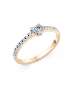 Solitaire Eternity Ring, 0.3 ct — 101-10191(0.30)HRT - Image 7