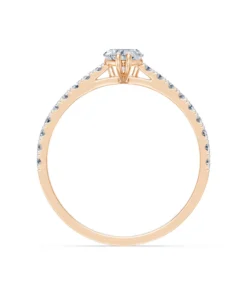 Solitaire Eternity Ring, 0.3 ct — 101-10191(0.30)HRT - Image 8