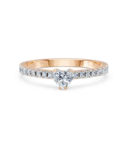 Solitaire Eternity Ring, 0.3 ct — 101-10191(0.30)HRT - Image 9