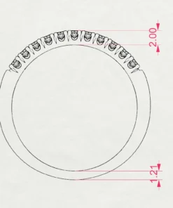 Eternity Ring (Round), 0.22 ct — 101-10044/4 - Image 11