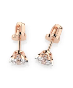 Solitaire Butterfly Earring (Round), 1.0 ct — 102-10040/1(5.1) - Image 9