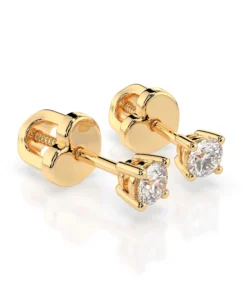 Solitaire Butterfly Earring (Round), 0.3 ct — 102-10012/1(3.4) - Image 6
