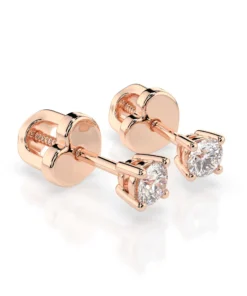 Solitaire Butterfly Earring (Round), 0.3 ct — 102-10012/1(3.4) - Image 9