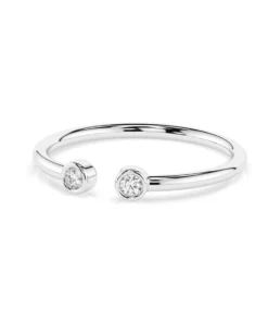 Minimalism Ring (Round), 0.04 ct — 101-10088 - Image 3