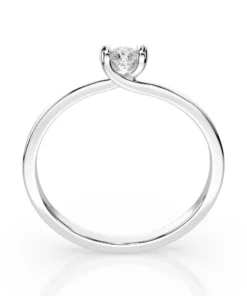 Alternative view of Solitaire Ring (Round), 0.3 ct — 101-10016(4.2)
