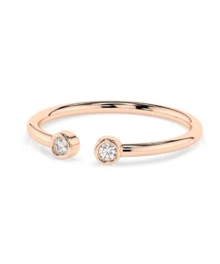 Minimalism Ring (Round), 0.04 ct — 101-10088 - Image 9