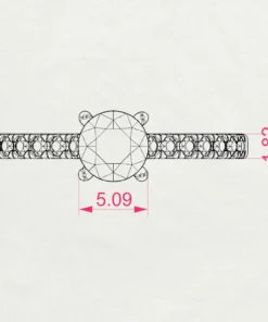 Solitaire Eternity Ring (Round), 0.5 ct — 101-10094(5.1) - Image 10