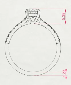 Solitaire Eternity Ring (Round), 0.5 ct — 101-10094(5.1) - Image 11