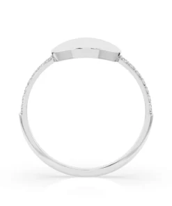Alternative view of Minimalism Ring (Round), 0.14 ct — 101-10067