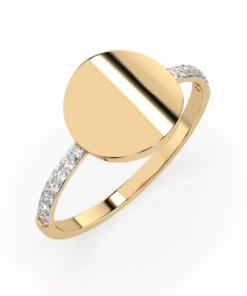 Minimalism Ring (Round), 0.14 ct — 101-10067 - Image 4