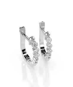 Alternative view of Eternity Earring (Round), 0.18 ct — 102-10019/2(2.0)