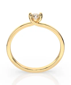 Solitaire Ring (Round), 0.3 ct — 101-10016(4.2) - Image 5