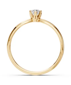 Solitaire Ring (Round), 0.15 ct — 101-10040(3.4) - Image 5