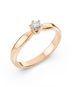 Solitaire Ring (Round), 0.15 ct — 101-10040(3.4) - Image 7