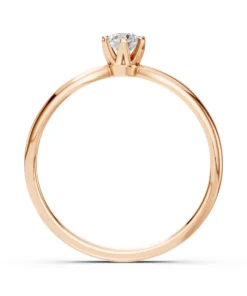 Solitaire Ring (Round), 0.15 ct — 101-10040(3.4) - Image 8