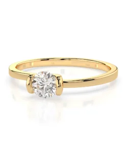 Solitaire Ring (Round), 0.3 ct — 101-10016(4.2) - Image 6