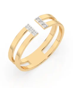 Minimalism Ring (Round), 0.06 ct — 101-10163 - Image 4
