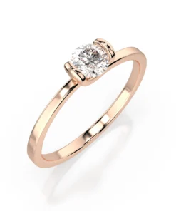 Solitaire Ring (Round), 0.3 ct — 101-10016(4.2) - Image 7