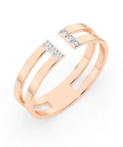 Minimalism Ring (Round), 0.06 ct — 101-10163 - Image 7