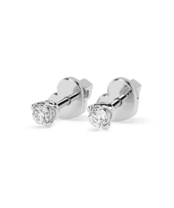 Solitaire Butterfly Earring (Round), 0.08 ct — 102-10032(2.2) - Image 3