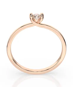 Solitaire Ring (Round), 0.3 ct — 101-10016(4.2) - Image 8
