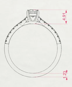 Solitaire Eternity Ring (Round), 0.3 ct — 101-10094(4.2) - Image 11