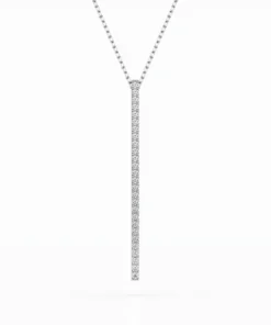 Minimalism Necklace (Round), 0.14 ct — 104-10050