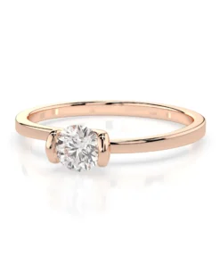 Solitaire Ring (Round), 0.3 ct — 101-10016(4.2) - Image 9