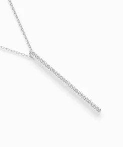 Minimalism Necklace (Round), 0.14 ct — 104-10050 - Image 3
