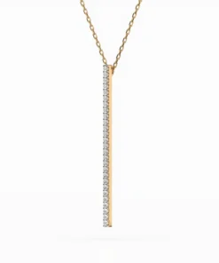 Minimalism Necklace (Round), 0.14 ct — 104-10050 - Image 5