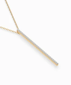 Minimalism Necklace (Round), 0.14 ct — 104-10050 - Image 6