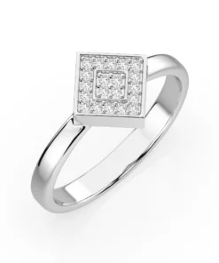 Illusion Ring (Round), 0.1 ct — 101-10074