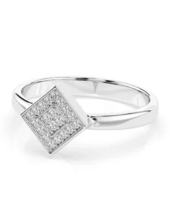 Illusion Ring (Round), 0.1 ct — 101-10074 - Image 3