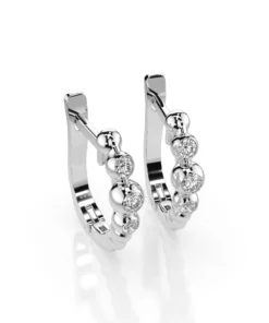 Alternative view of Eternity Earring (Round), 0.06 ct — 102-10019