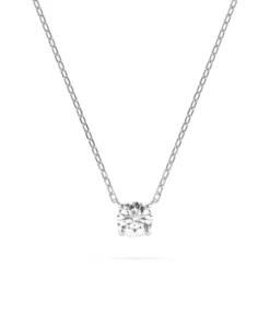 Solitaire Necklace (Round), 0.15 ct — 104-10040(3.4)