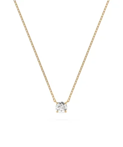 Solitaire Necklace (Round), 0.2 ct — 104-10040(3.7) - Image 6