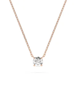 Solitaire Necklace (Round), 0.2 ct — 104-10040(3.7) - Image 7
