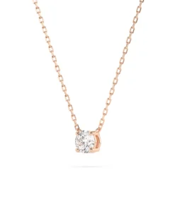 Solitaire Necklace (Round), 0.2 ct — 104-10040(3.7) - Image 8