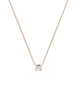 Solitaire Necklace (Round), 0.2 ct — 104-10040(3.7) - Image 9
