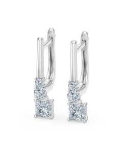 Alternative view of Solitaire Eternity Earring, 0.6 ct — 102-10143(0.30)PR