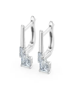 Solitaire Eternity Earring, 0.6 ct — 102-10143(0.30)PR - Image 3