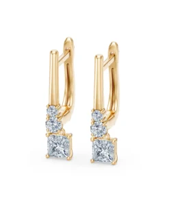Solitaire Eternity Earring, 0.6 ct — 102-10143(0.30)PR - Image 5