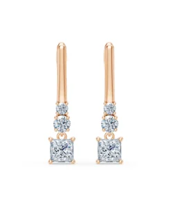 Solitaire Eternity Earring, 0.6 ct — 102-10143(0.30)PR - Image 7