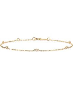 Minimalism Bracelet (Round), 0.07 ct — 105-10008/5(1.4) - Image 3