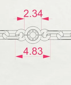 Minimalism Bracelet (Round), 0.07 ct — 105-10008/5(1.4) - Image 9