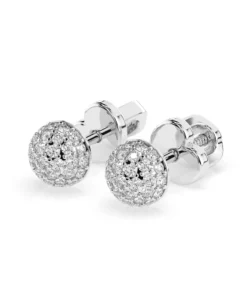 Illusion Earring (Round), 0.32 ct — 102-10090/1 - Image 3