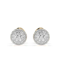 Illusion Earring (Round), 0.32 ct — 102-10090/1 - Image 4