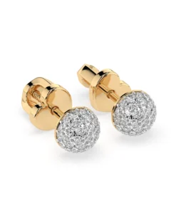 Illusion Earring (Round), 0.32 ct — 102-10090/1 - Image 5